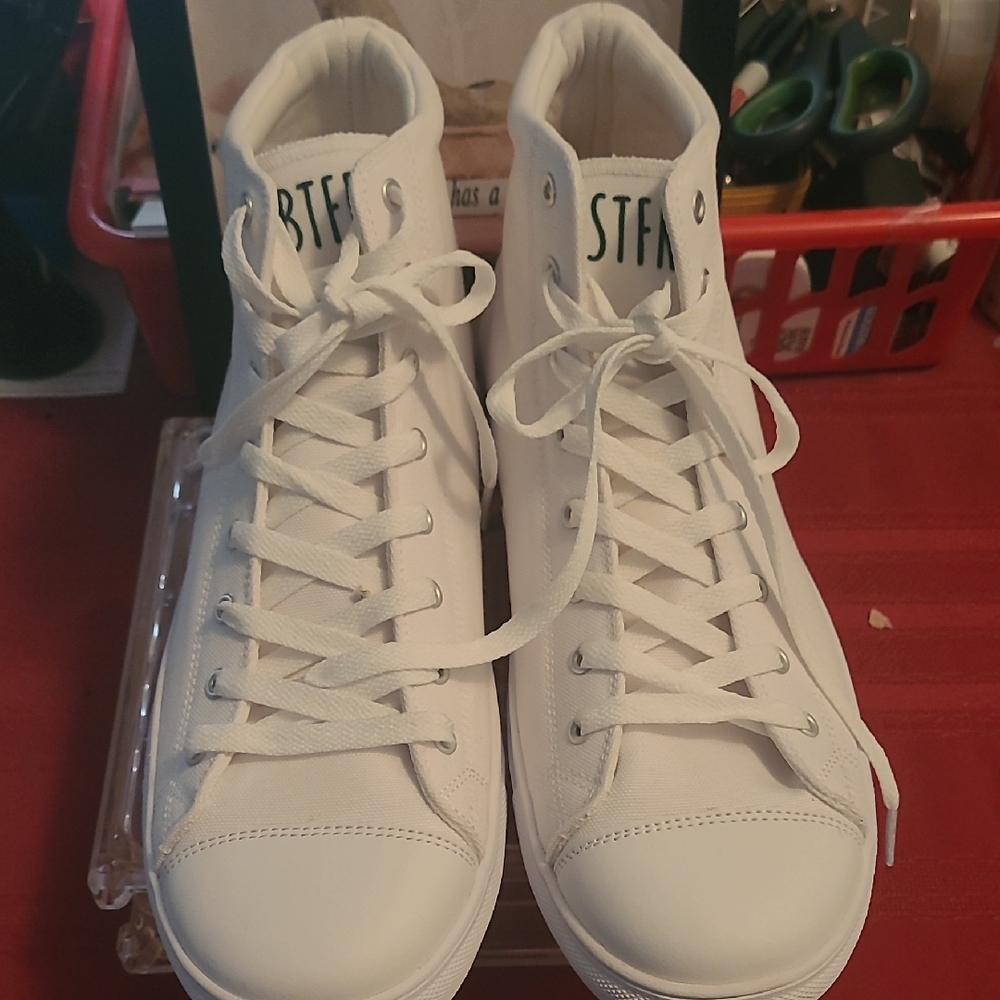White High-Top Sneakers Btfd And Stfr